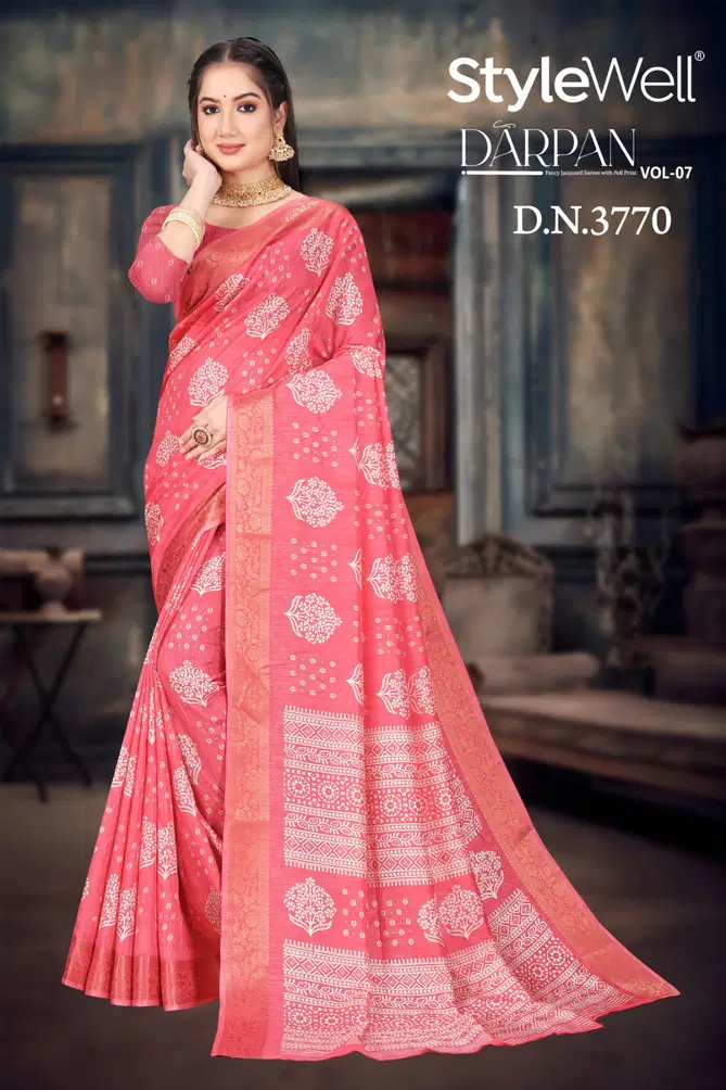 Darpan Vol 7 By Stylewell Designer Wholesale Sarees Suppliers In Mumbai